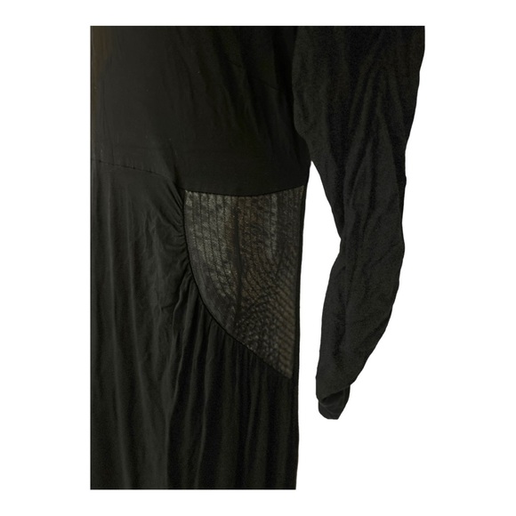 ⭐️Michel Studio T-Shirt Knit Asymmetric Office Party Date Night Out Black Dress - Picture 11 of 16